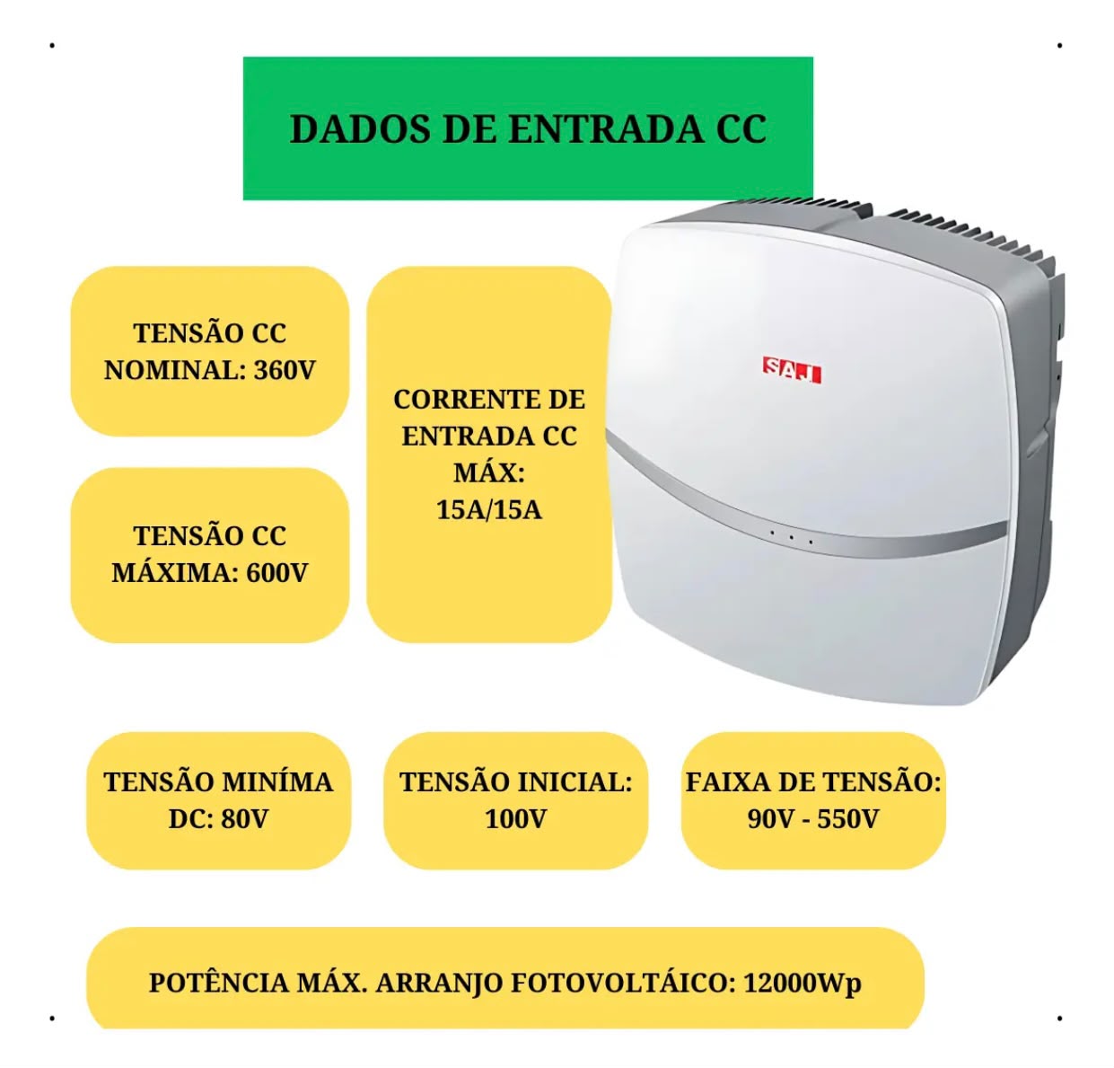 INVERSOR SAJ MONOFASICO 6K-R5 ON-GRID 220V 2MPPT - Imagem 3